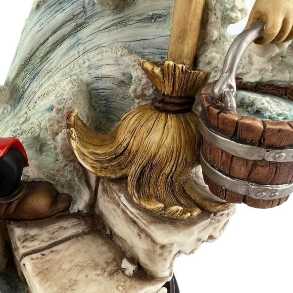 GIUSEPPE ARMANI DISNEY Mickey Mouse Sorcerer's Apprentice Sculpture Signed Coin - Picture 12 of 16